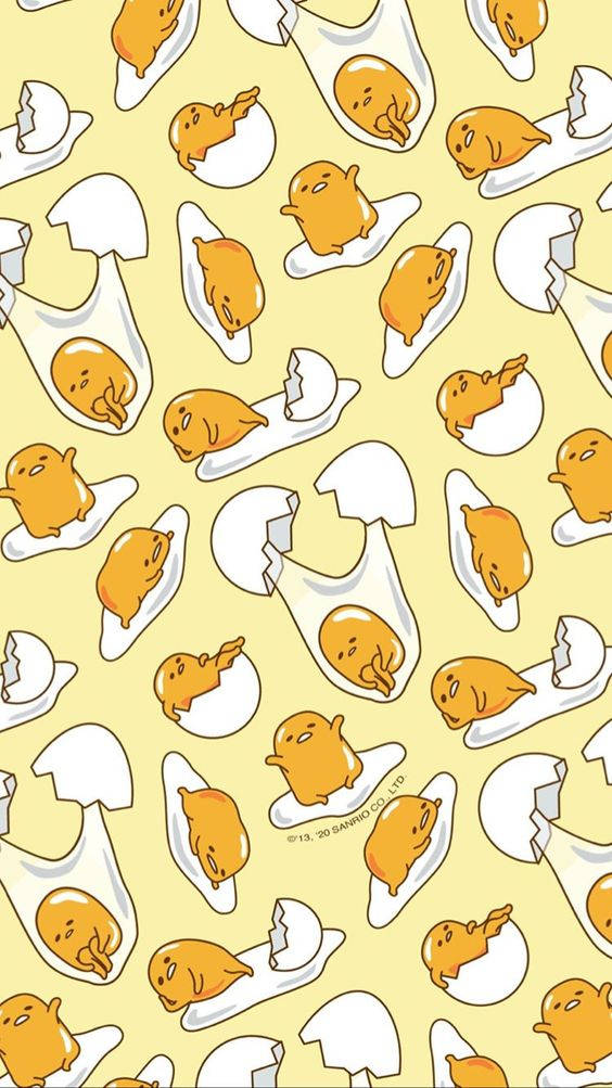 Cracked Egg Gudetama Aesthetic Wallpaper