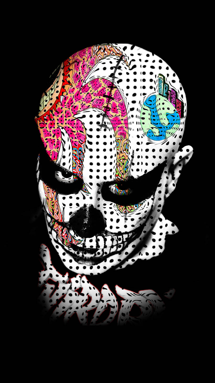 Crazy Mexican Face Paint Wallpaper