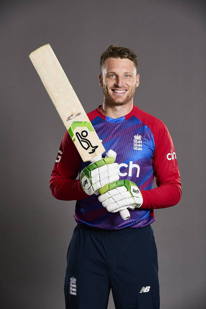 Cricketer Jos Buttler Portrait Poster Wallpaper