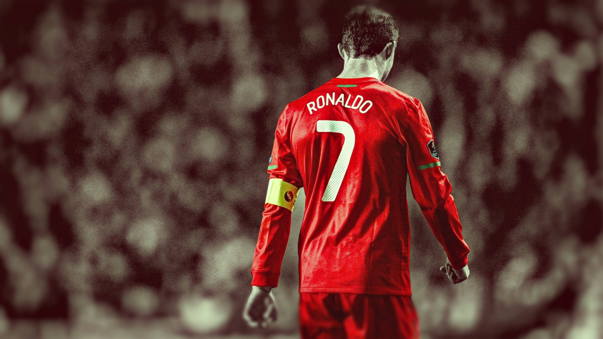 Cristiano Ronaldo Cool Fpf Uniform Back Shot Wallpaper