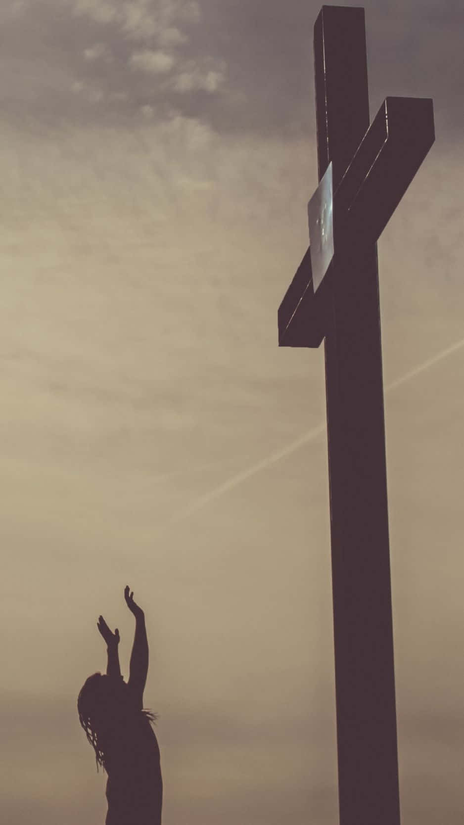 Cross Iphone In Picture Inside A Pocket Wallpaper