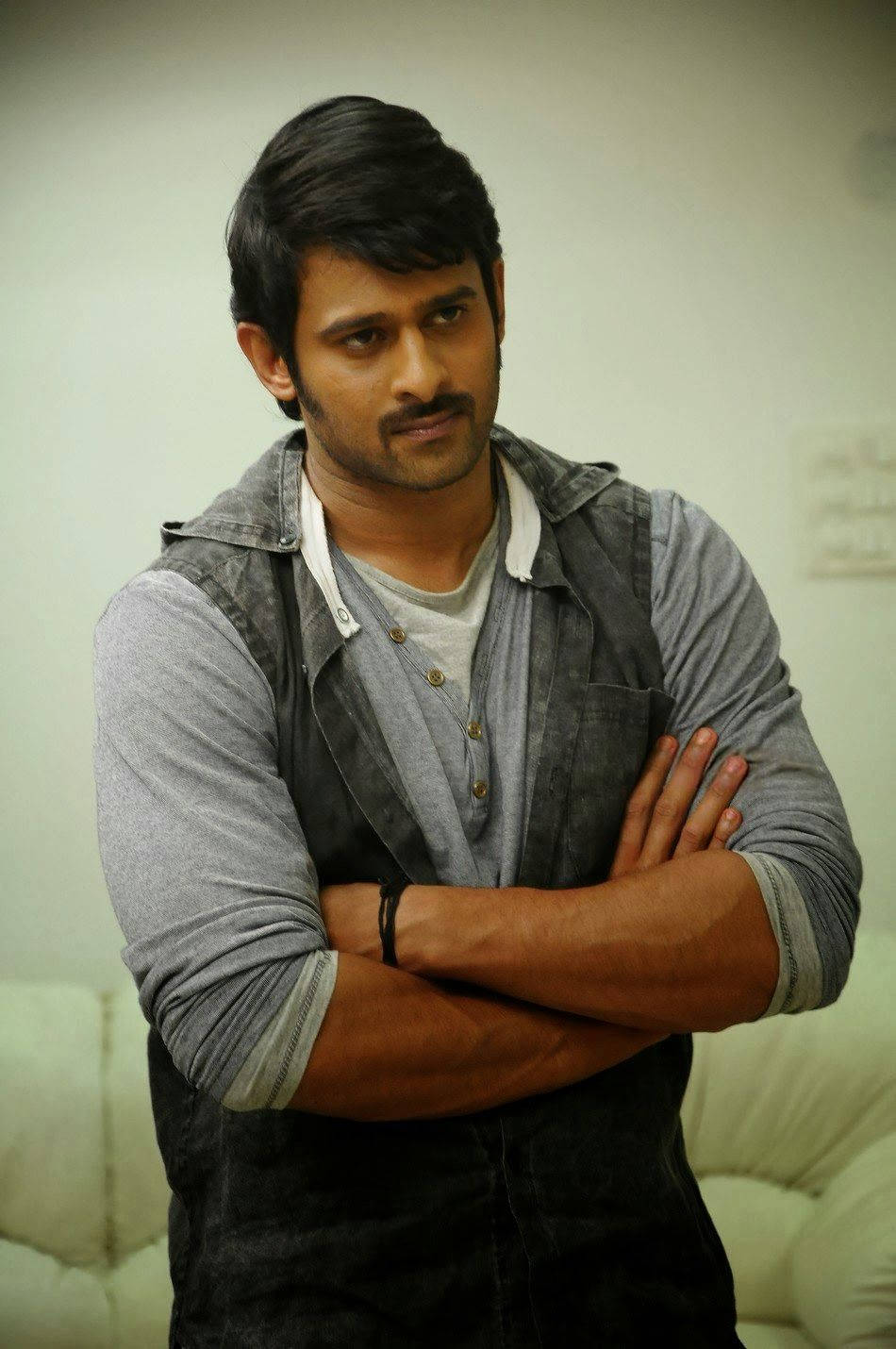 Crossed Arms Prabhas Mirchi Wallpaper