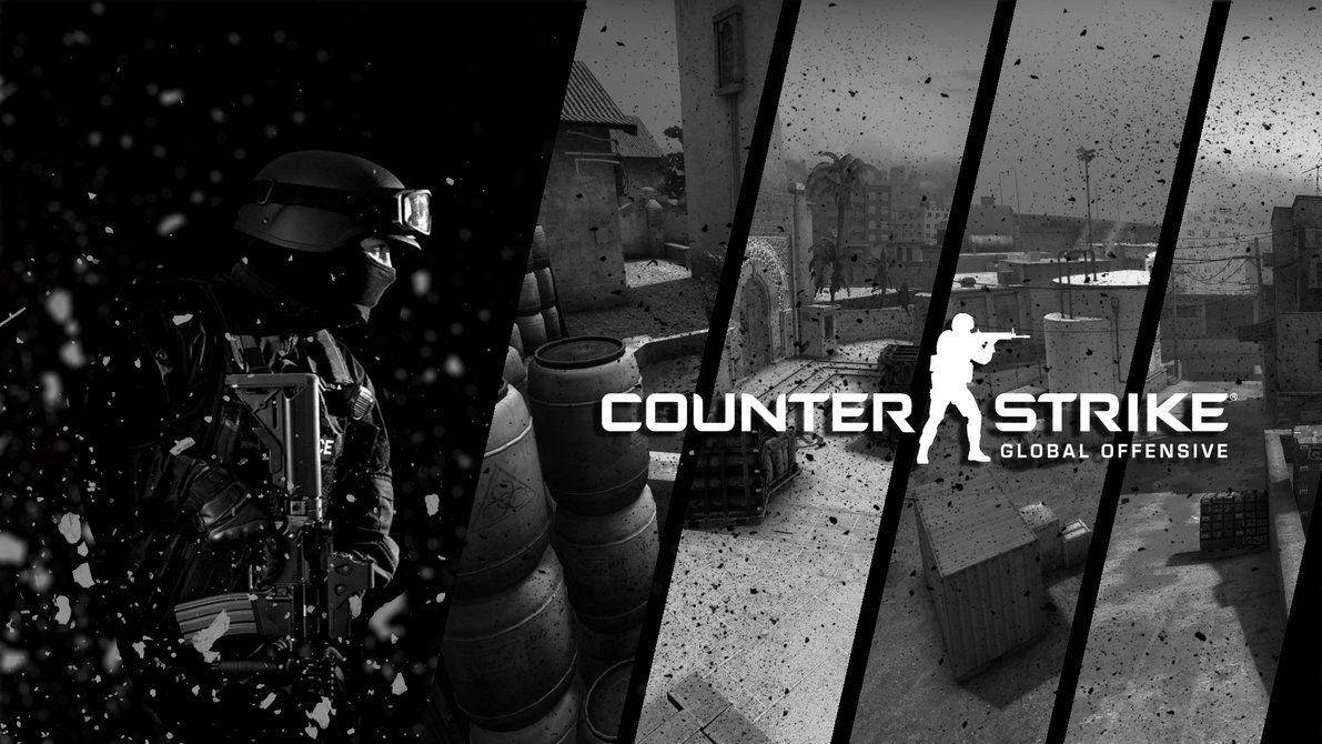 Cs Go Black And White Poster Wallpaper