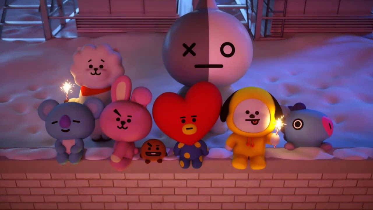 Cuddle Up With Your Favorite Bt21 Characters In 4k Wallpaper