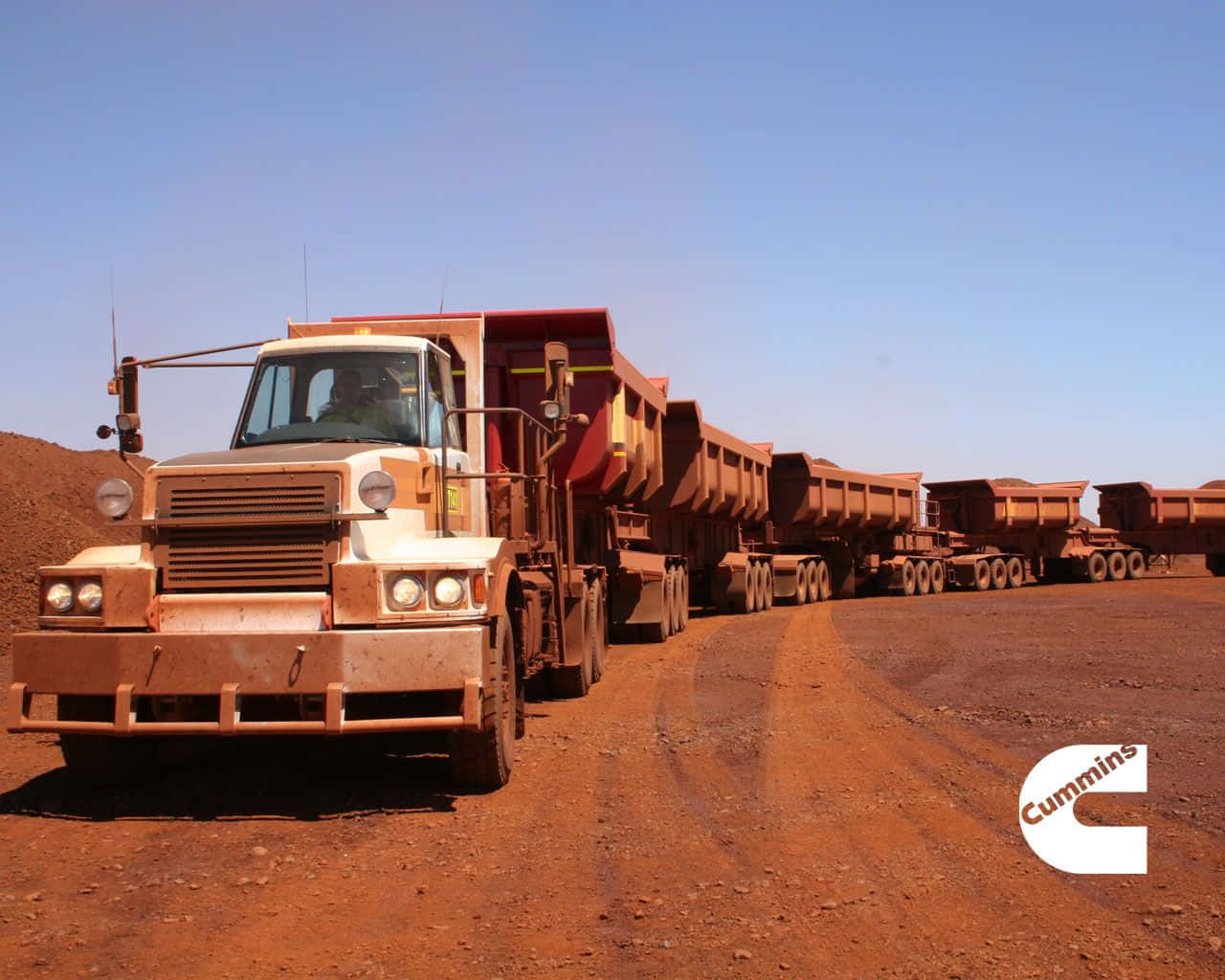 Cummins Off-road Haulage Truck Wallpaper