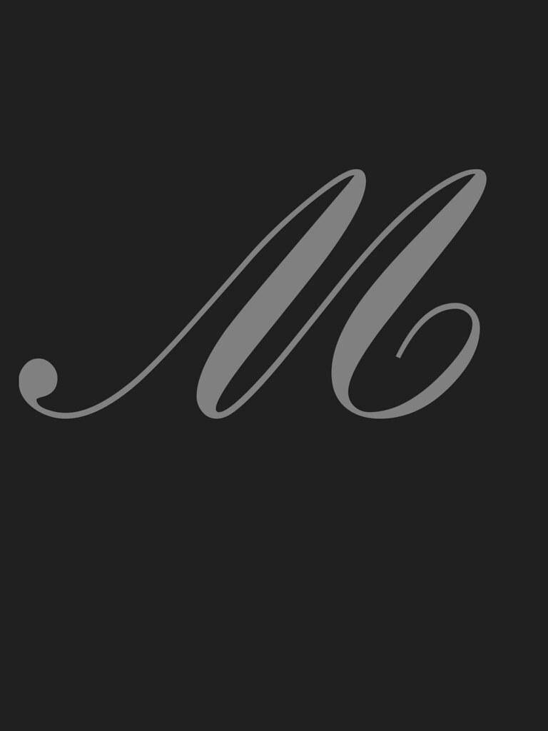 Cursive Letter M Wallpaper