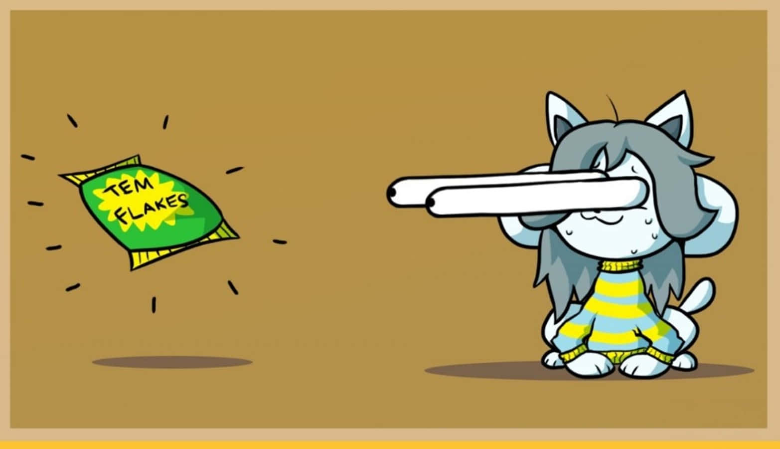 Cute And Fuzzy Temmie From Undertale Wallpaper