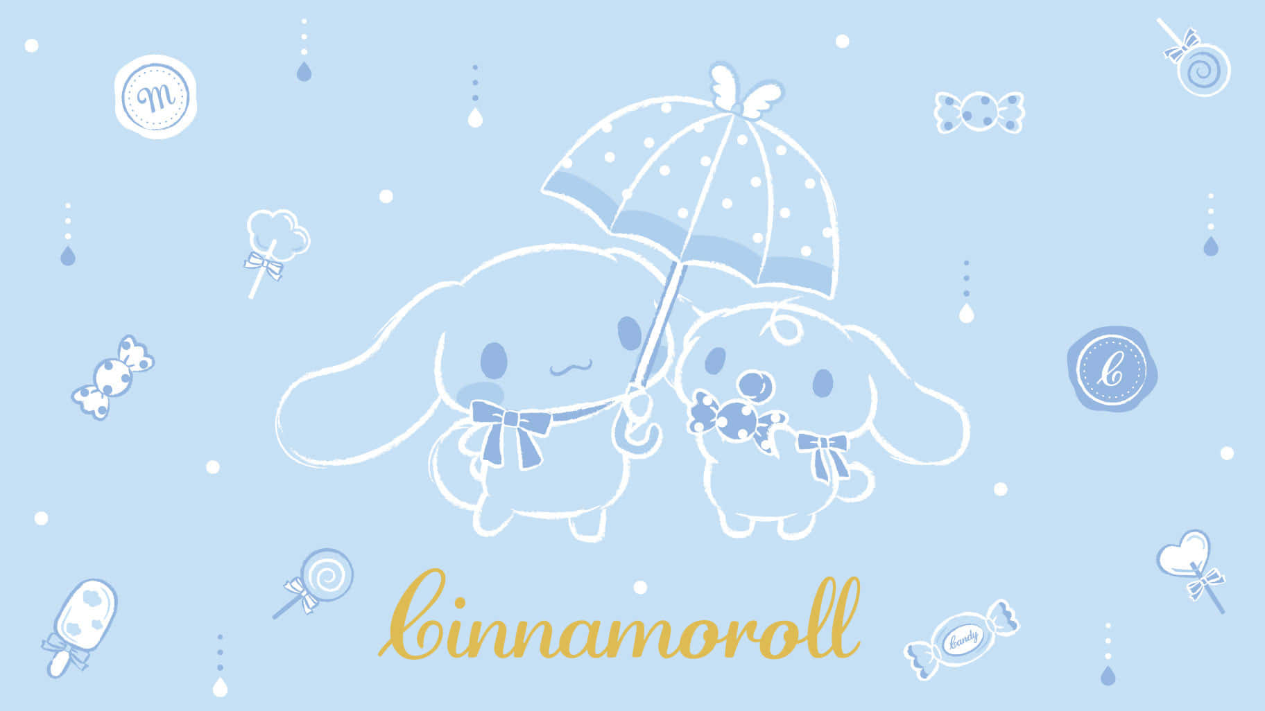 Cute And Sweet - Experience The Charm Of Cinnamoroll On The Latest Laptop Wallpaper