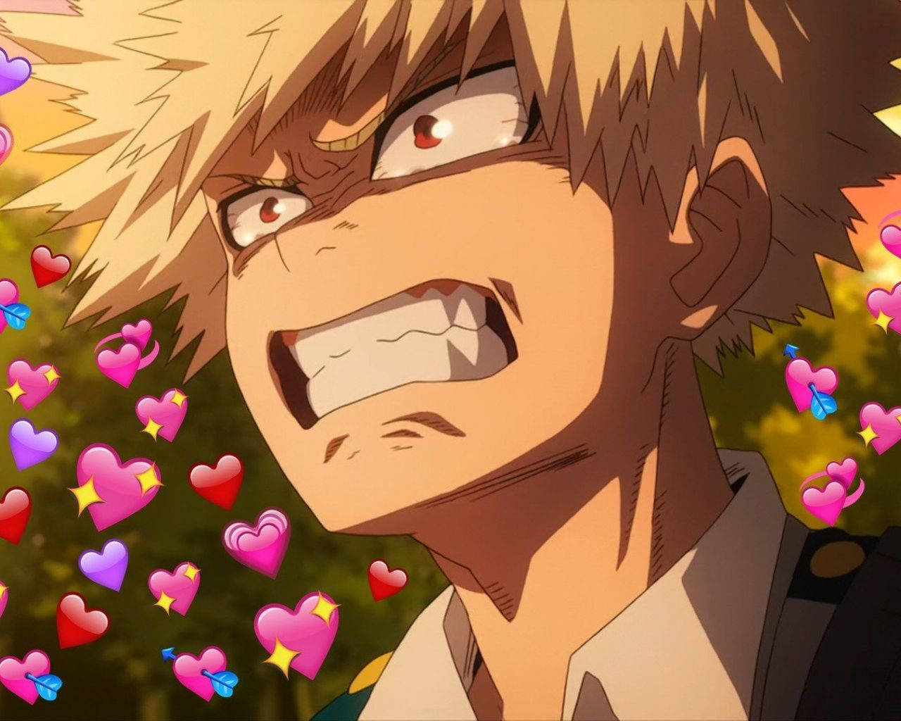 Cute Bakugou From The Popular Anime My Hero Academia Wallpaper