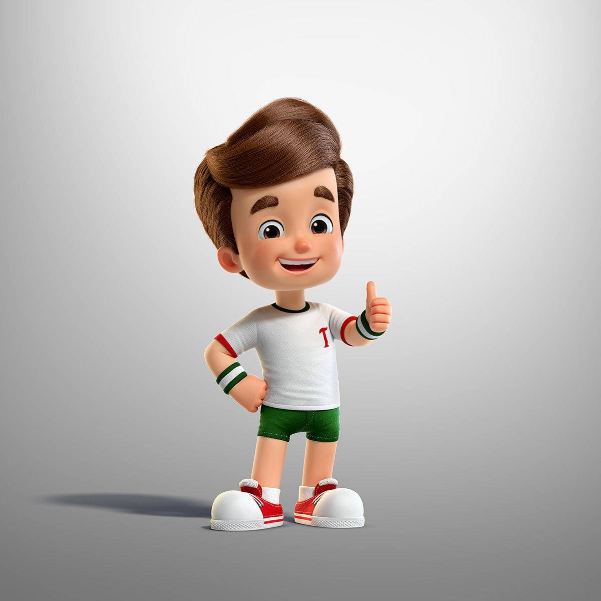 Cute Boy Cartoon 3d Wallpaper