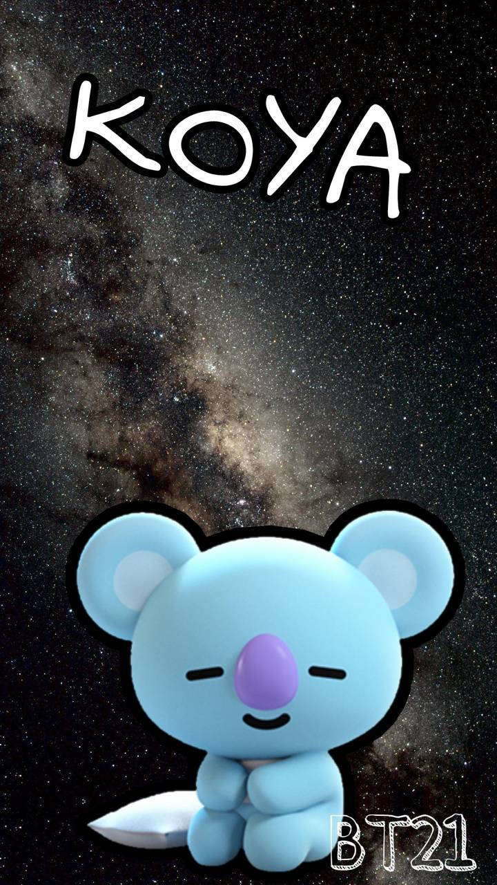 Cute Bt21 Koya Galaxy Wallpaper