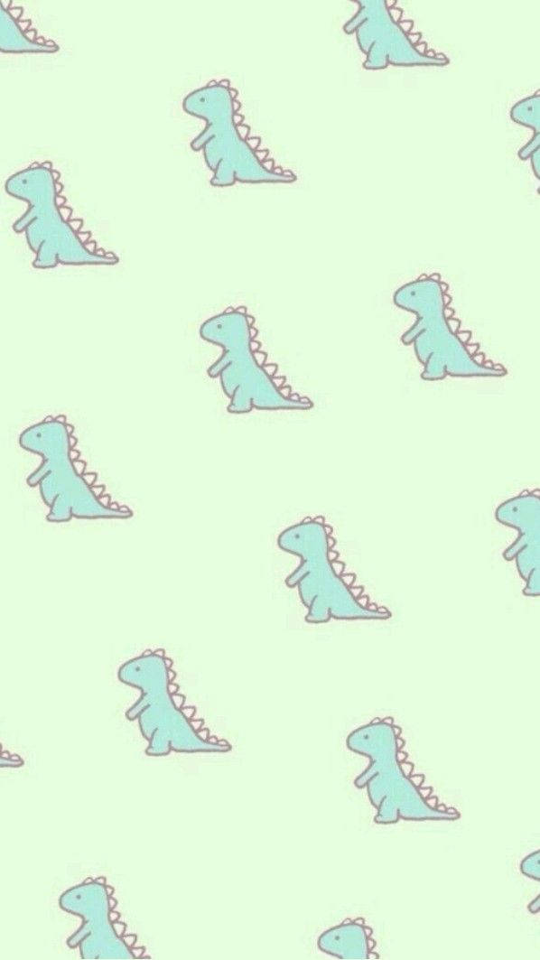 Cute Cartoon Dinosaur Phone Wallpaper