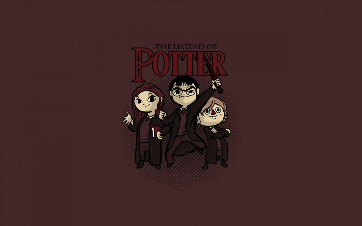 Cute Cartoon Legend Of Harry Potter Ipad Wallpaper