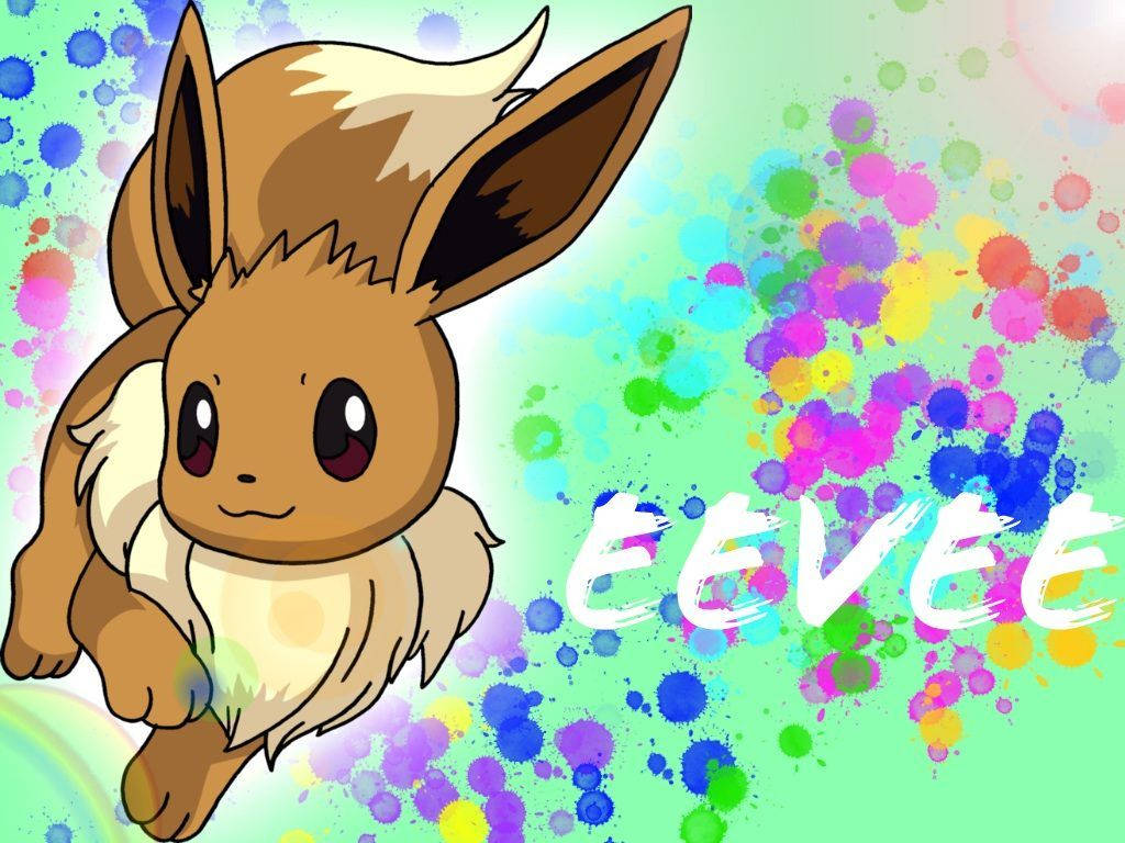 Cute Eevee Color Splash Wallpaper