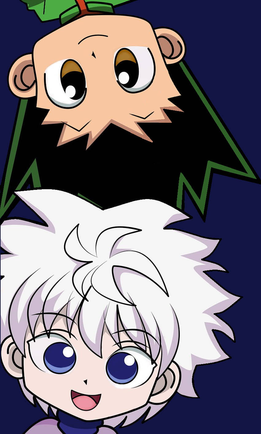 Cute Gon And Killua Hunter X Hunter Iphone Wallpaper