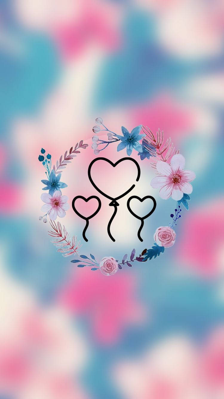 Cute Instagram Background Floral Theme Wallpaper