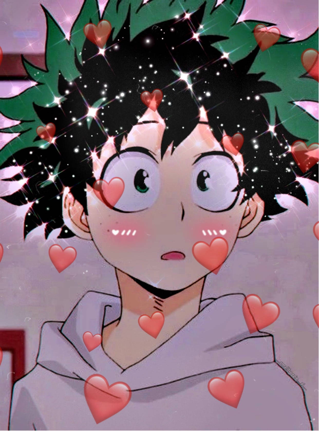 Cute Izuku Midoriya My Hero Academia Iphone Wallpaper