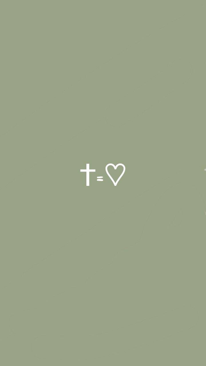 Cute Jesus Cross Equals Love Wallpaper