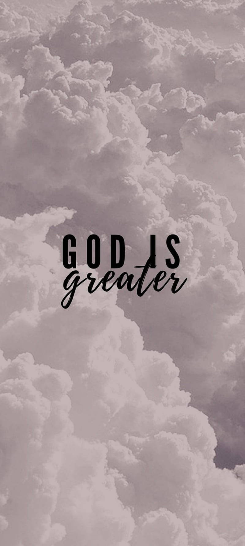 Cute Jesus God Is Greater Wallpaper