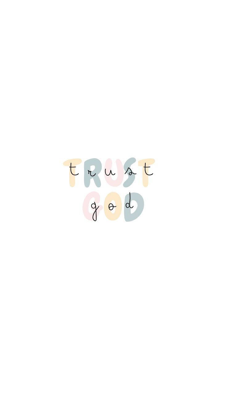 Cute Jesus Trust God Wallpaper