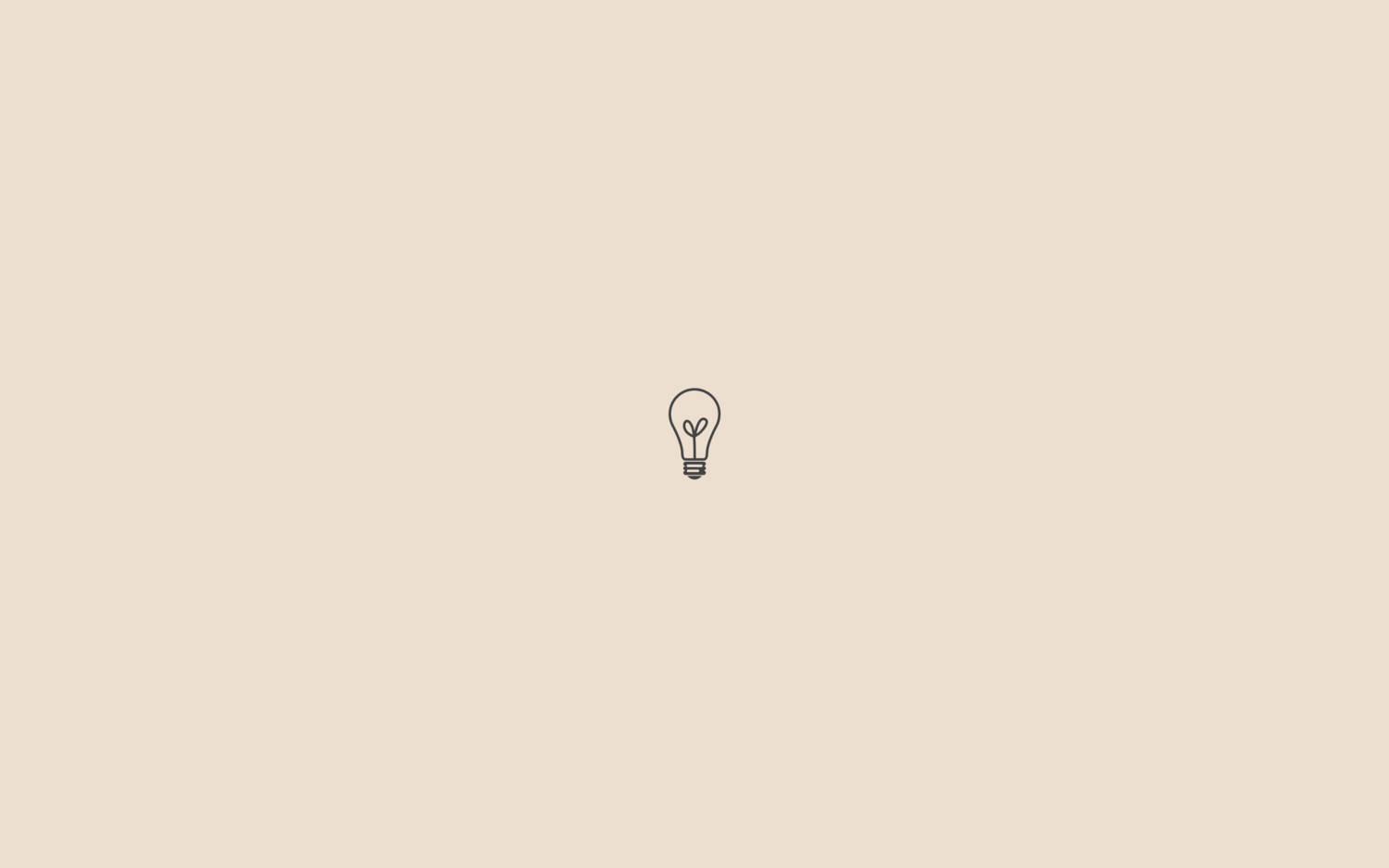 Cute Lightbulb Beige Aesthetic Desktop Wallpaper