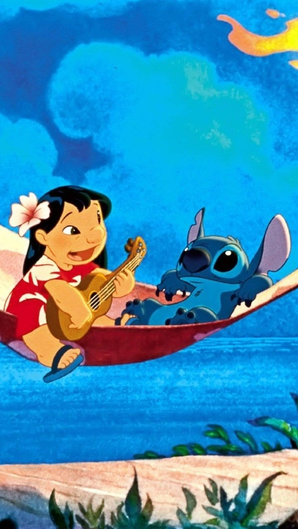 Cute Lilo And Stitch Summer Iphone Wallpaper