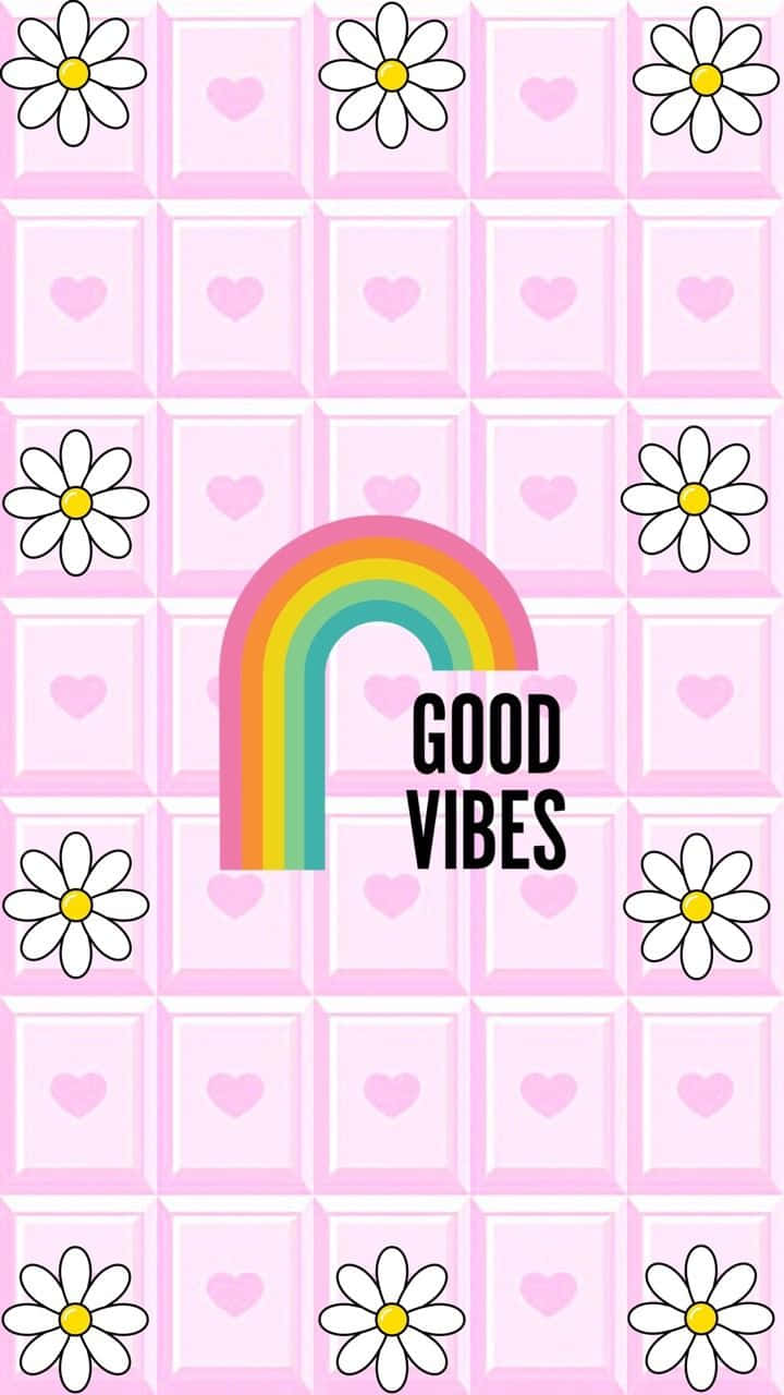 Cute Lock Screen Good Vibes Wallpaper