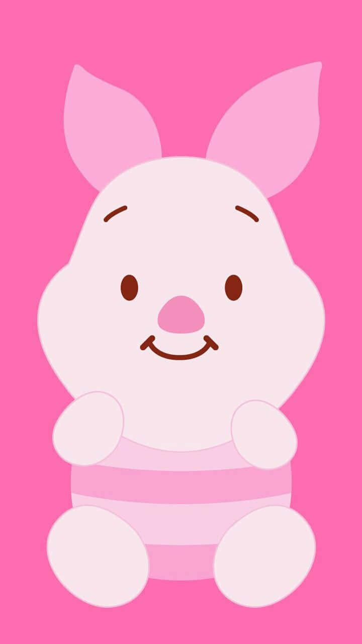 Cute Lock Screen Piglet Pink Wallpaper