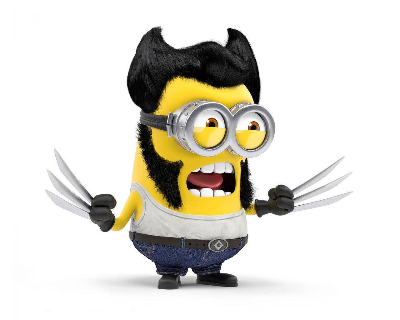 Cute Minion Wolverine Kevin Wallpaper