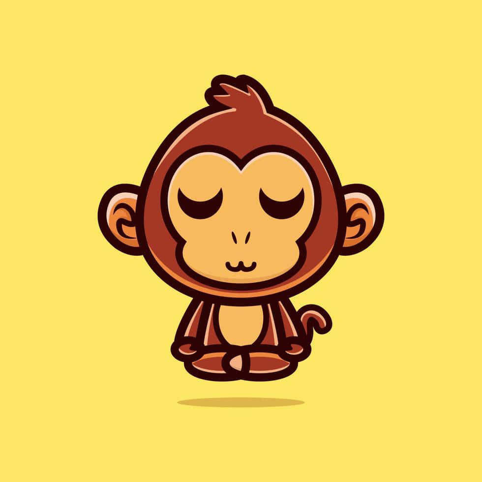 Cute Monkey Photo Floating Wallpaper