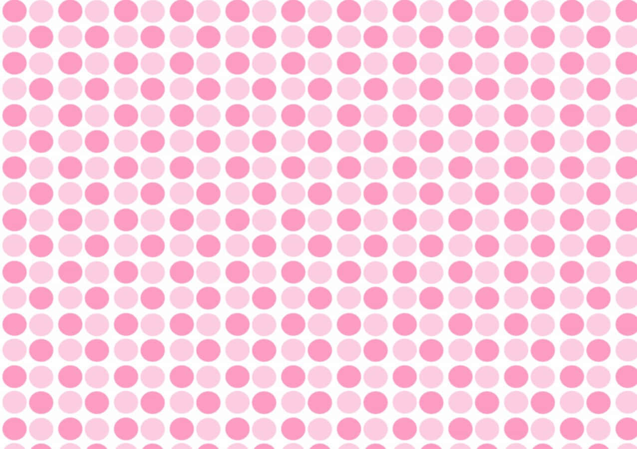 Cute Pink Polka Dot Pattern Wallpaper
