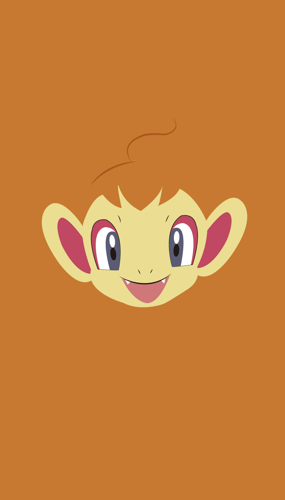 Cute Pokemon Chimchar Phone Wallpaper