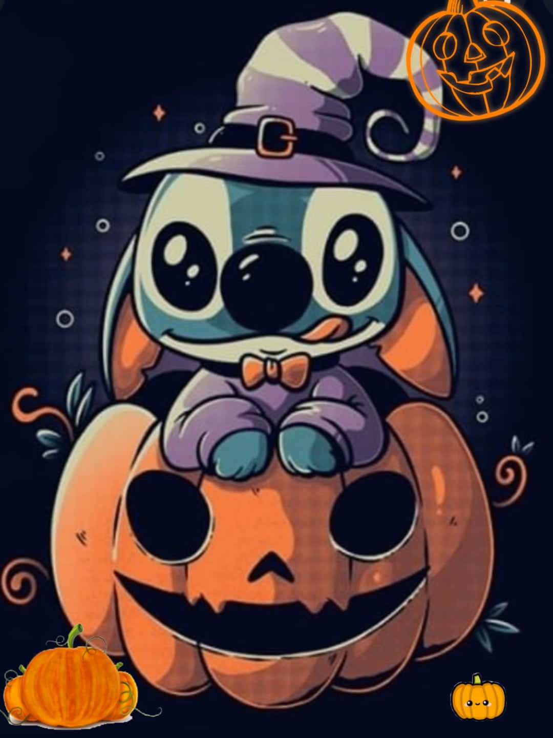 Cute Pumpkin Iphone Stitch Wallpaper