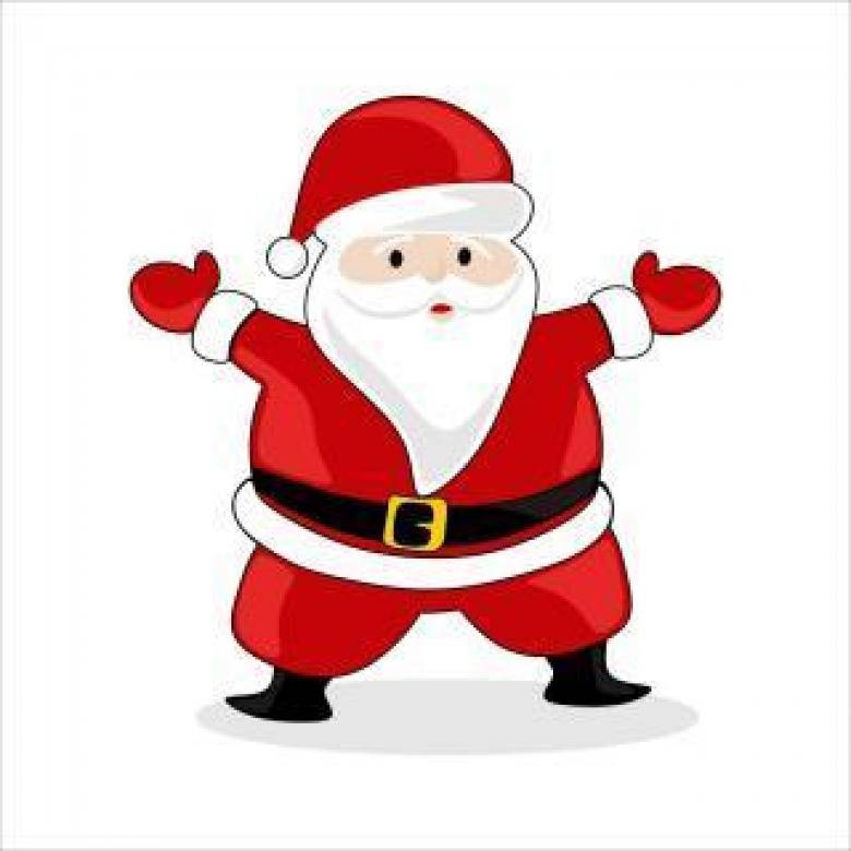 Cute Santa Claus Cartoon Wallpaper