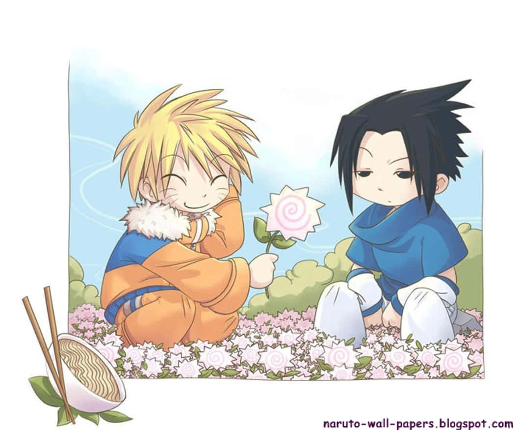Cute Sasuke In All His Glory Wallpaper