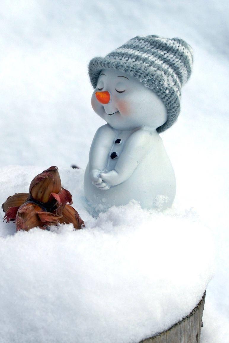 Cute Snow Baby Figure Wallpaper