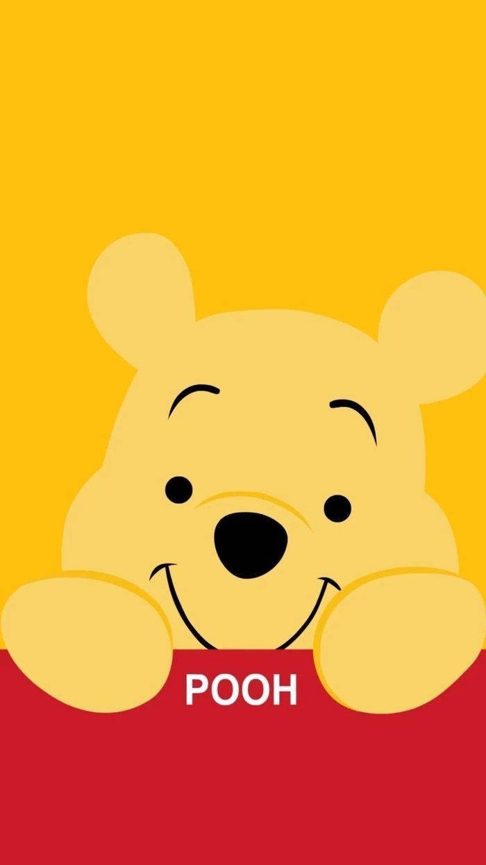 Cute Winnie The Pooh Peeking Wallpaper