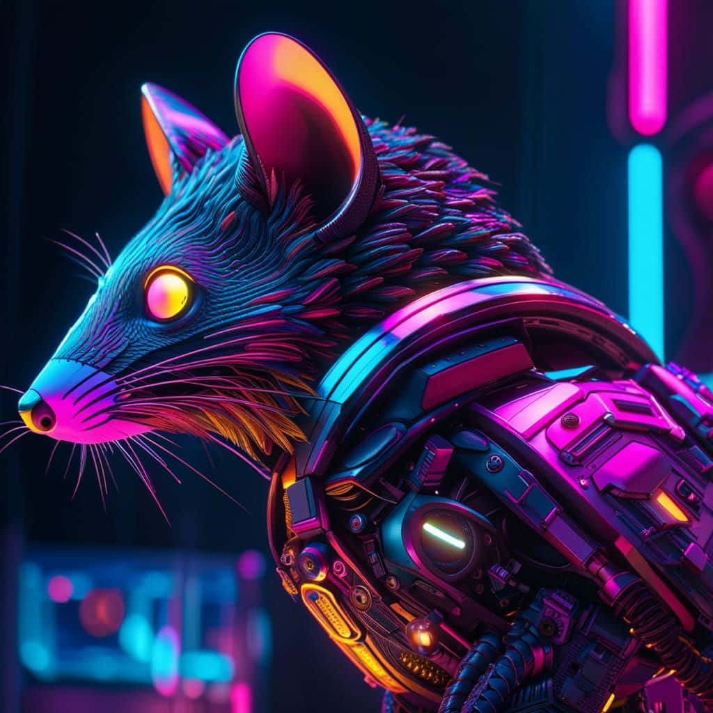 Cybernetic Possum Portrait Wallpaper