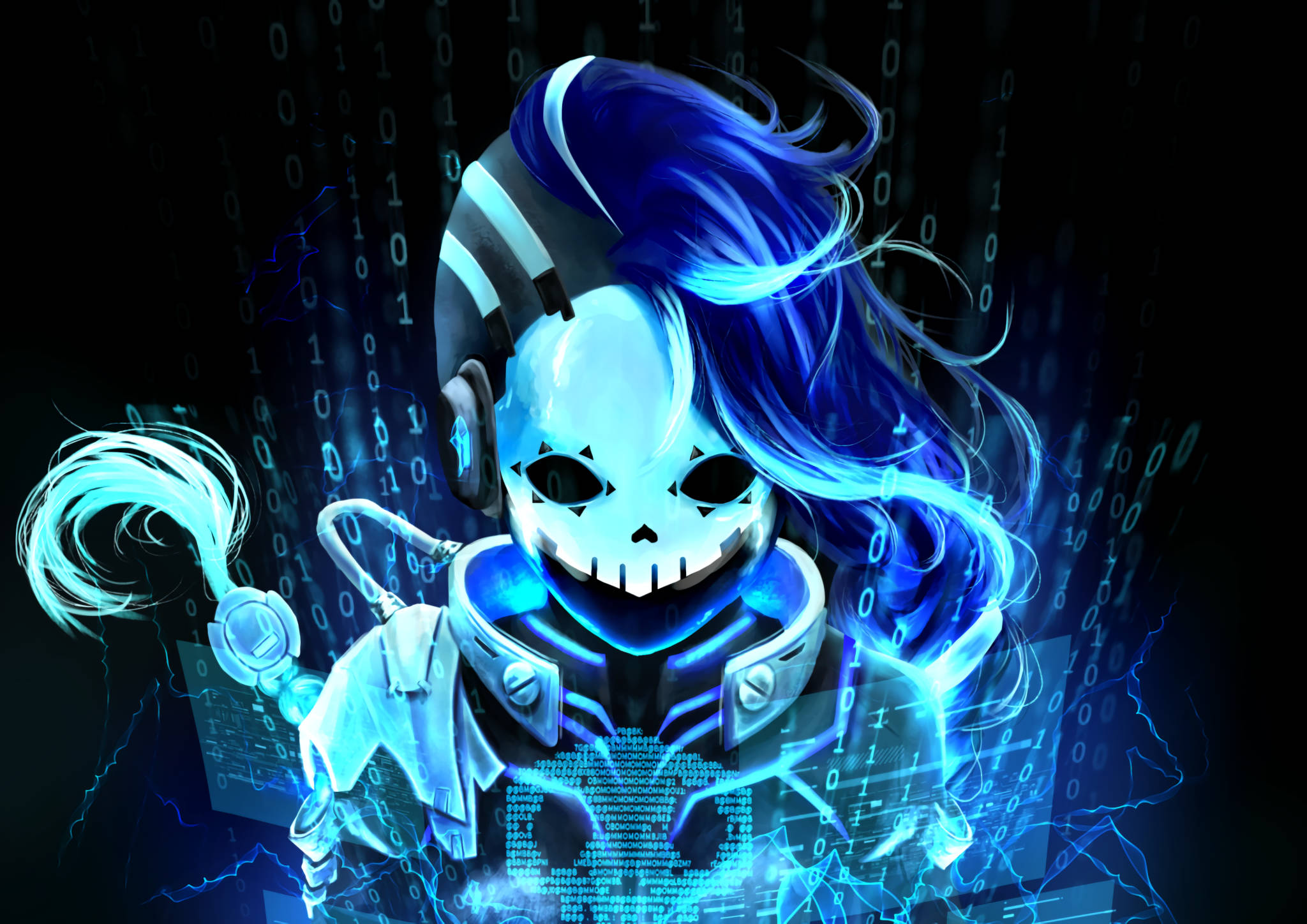 Cyberspace Sombra No Mask Cool Pfp Wallpaper