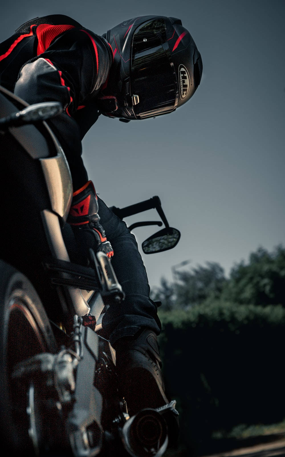 Dark Aesthetic Bike Rider Wallpaper