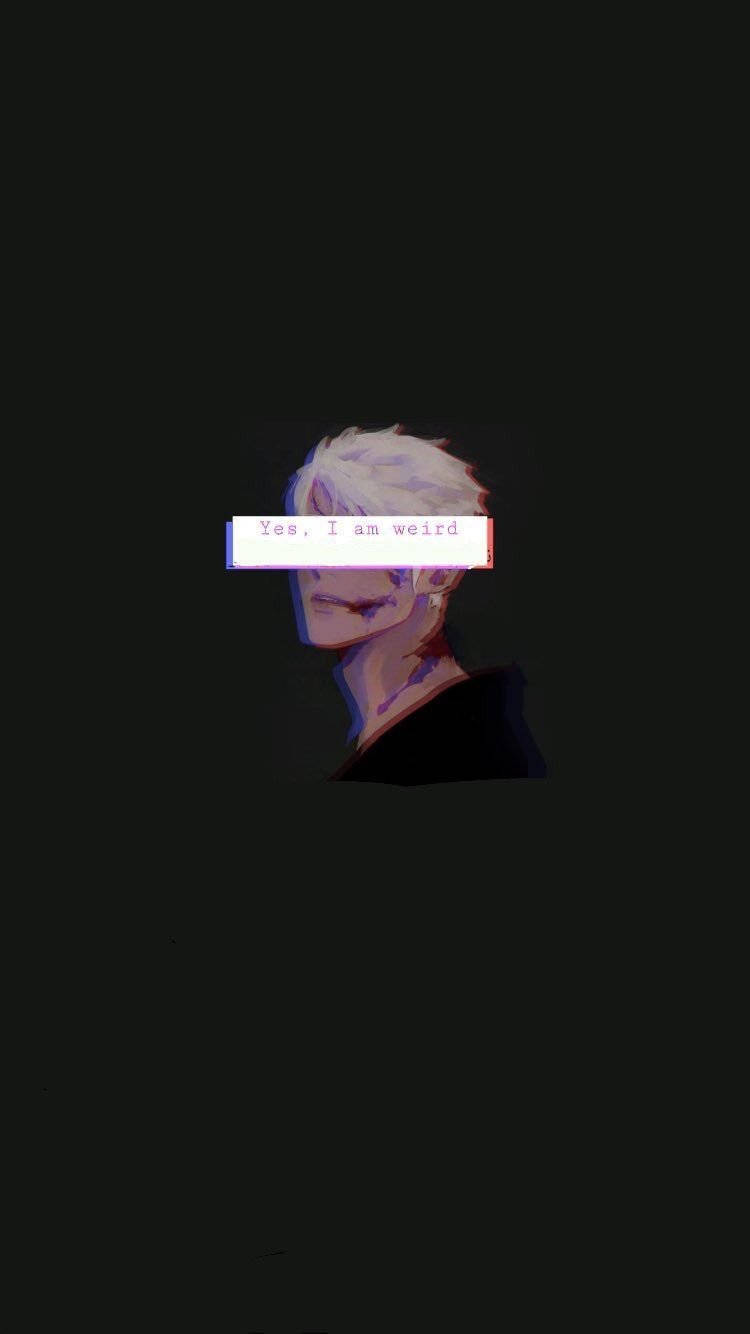 Dark Anime Aesthetic Weird Man Wallpaper