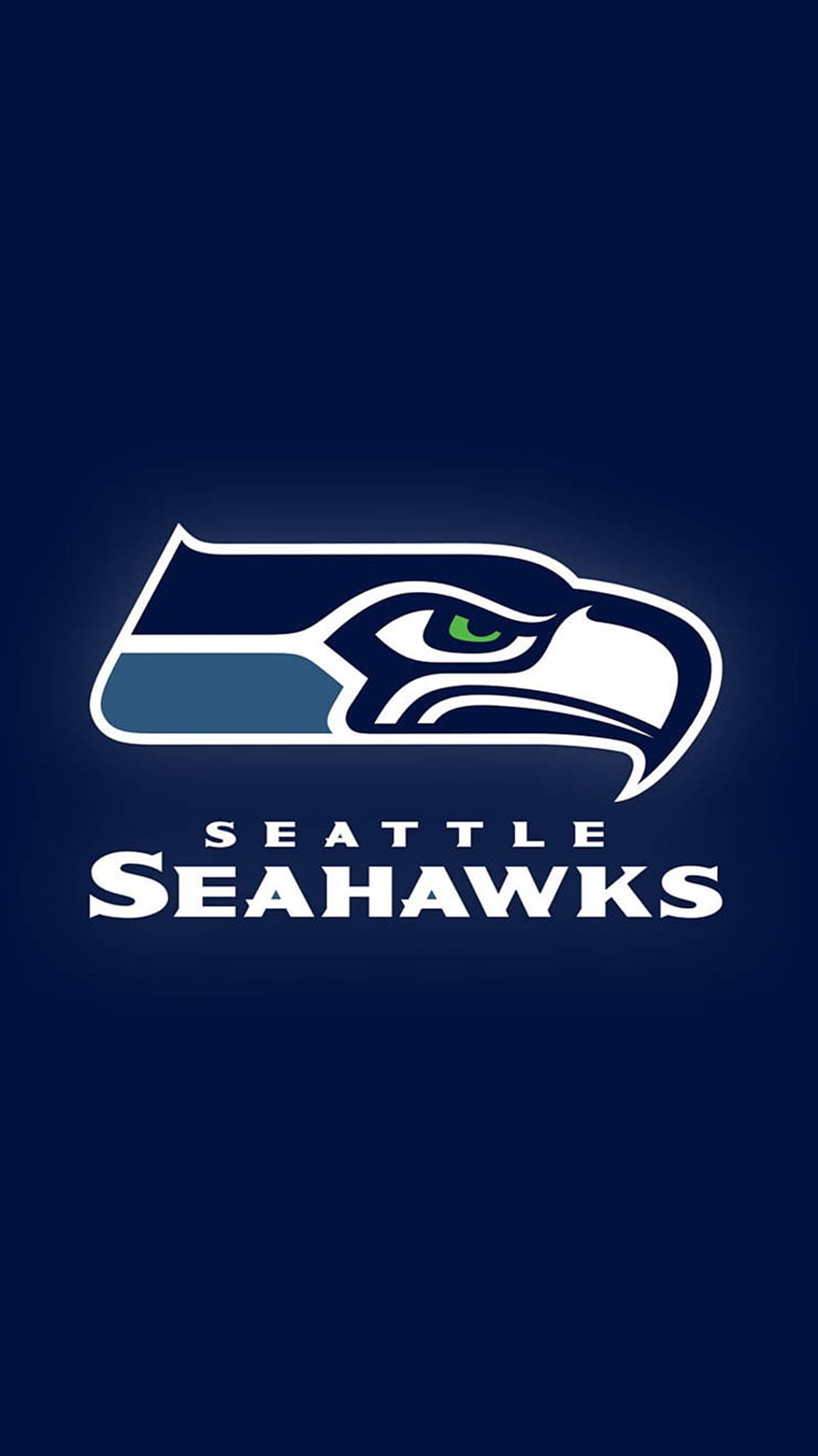 Dark Blue Aesthetic Iphone Seahawks Logo Wallpaper