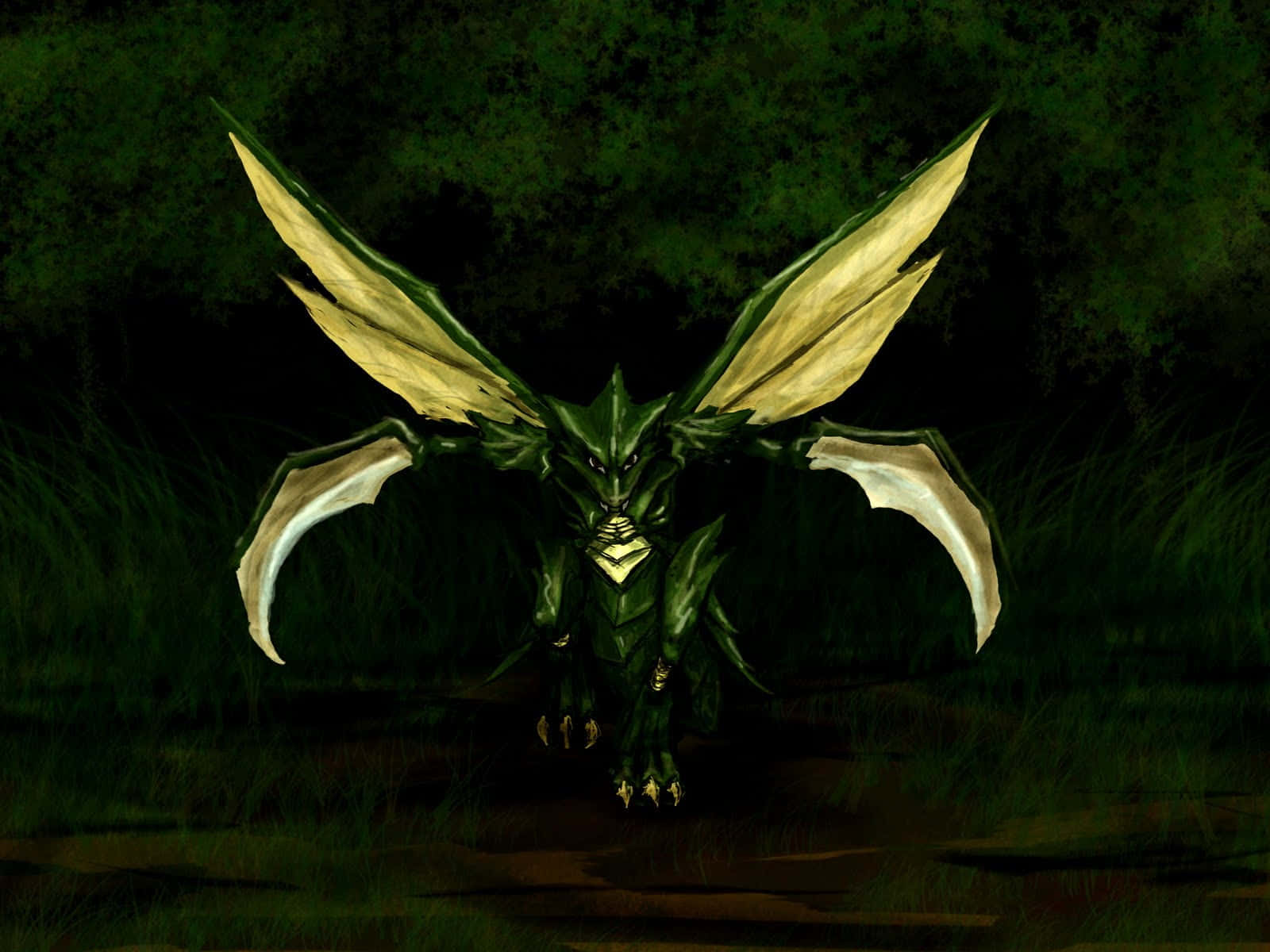 Dark Forest Scyther Wallpaper