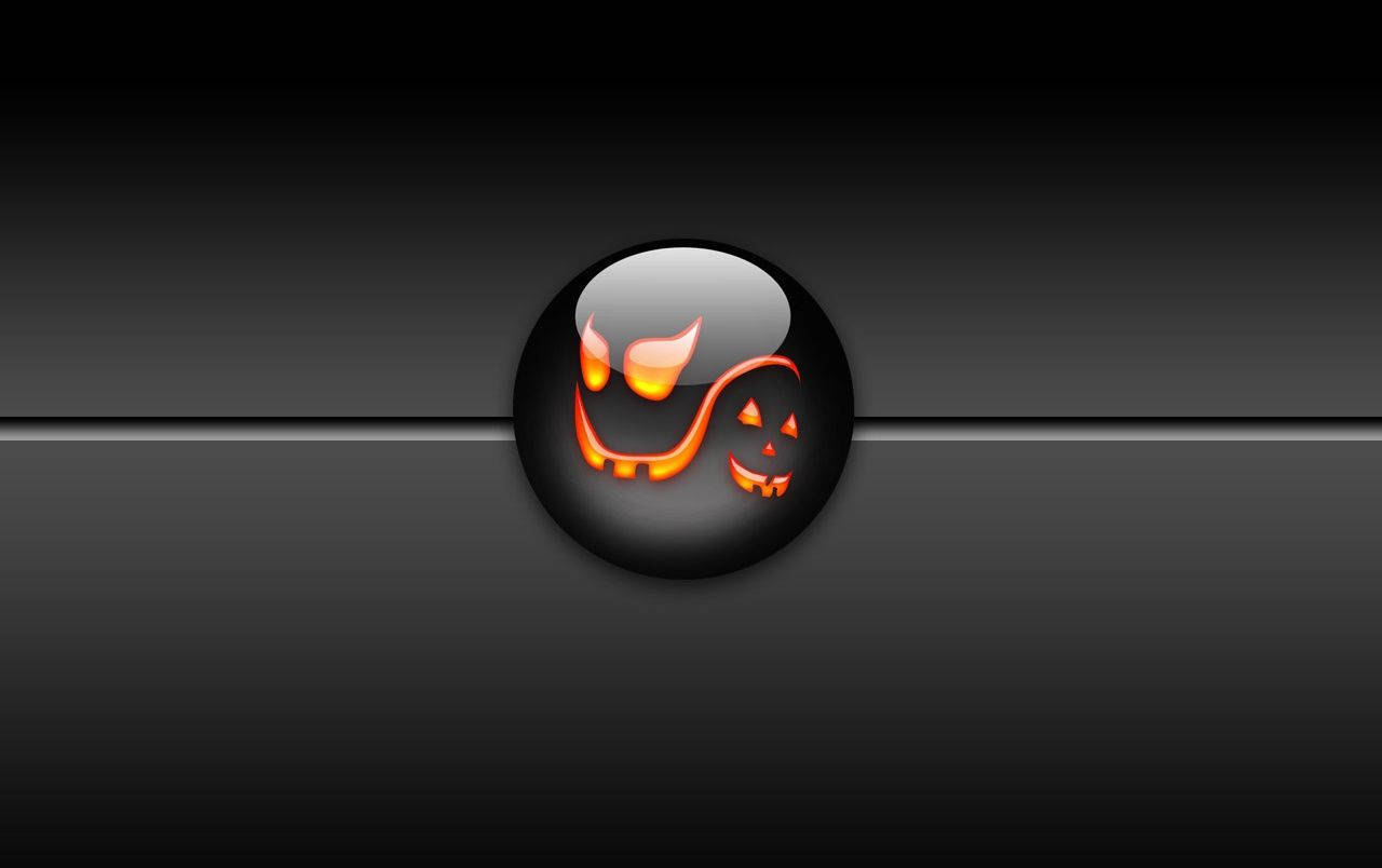 Dark Halloween Pumpkin Smile Wallpaper