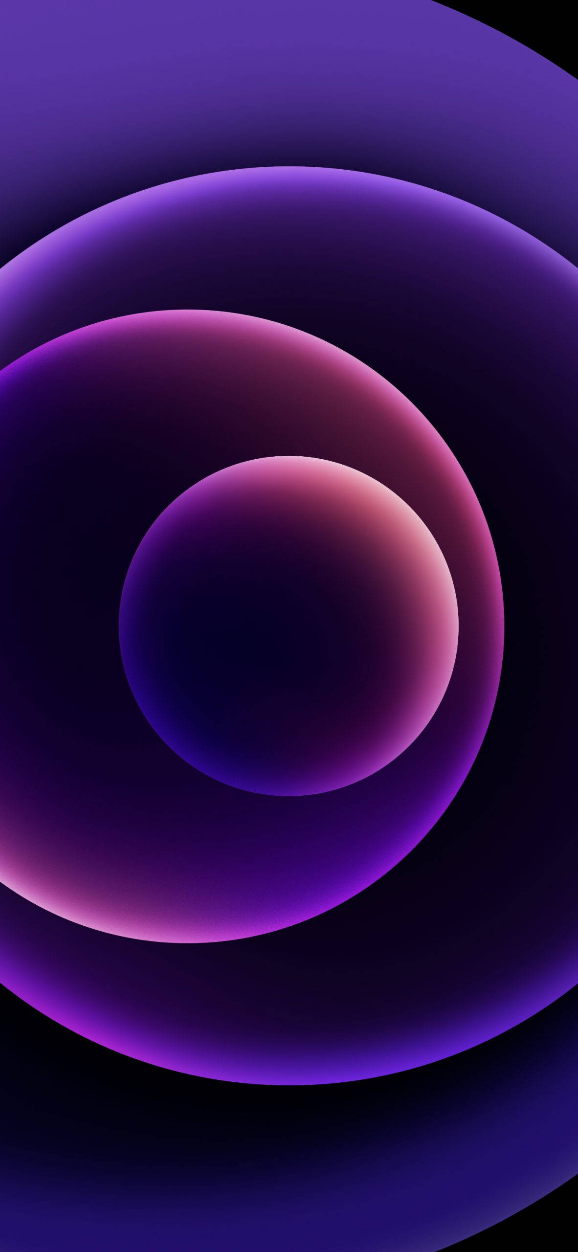 Dark Purple And Black Orbs Wallpaper