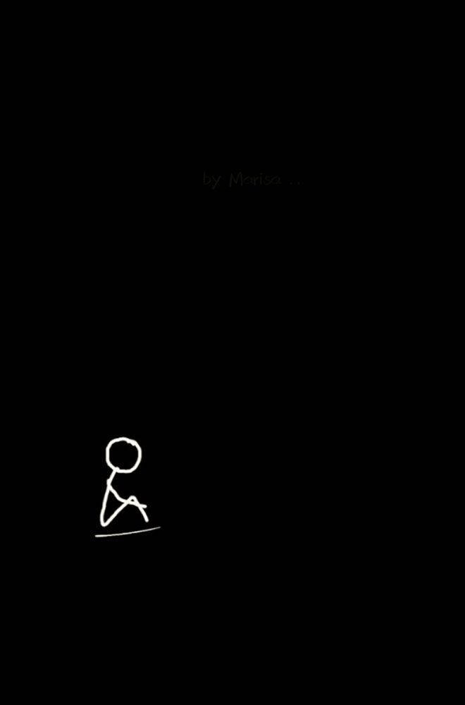 Dark Sad Lonely Stickman Wallpaper