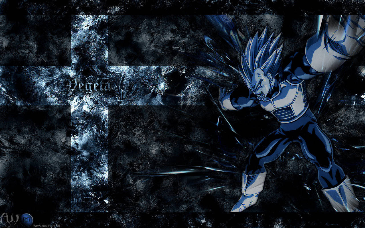 Dark Vegeta Spreading Arms Wallpaper