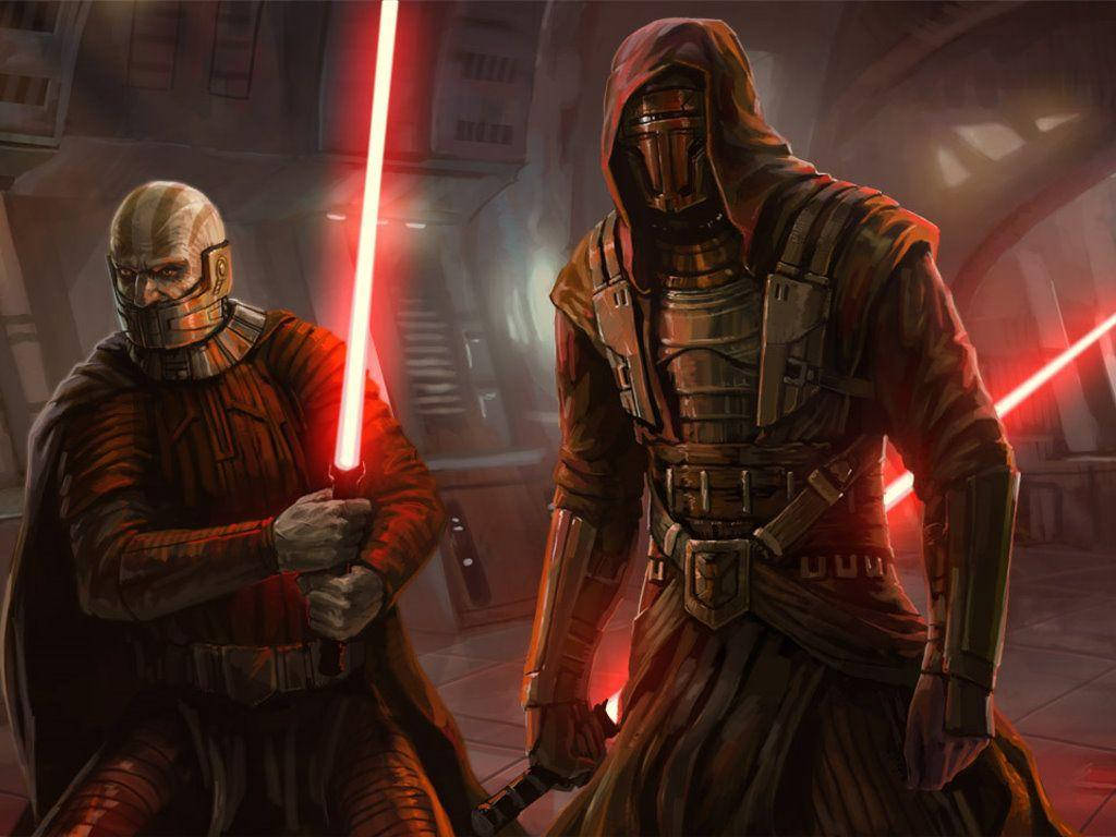 Darth Revan & Darth Malak Face Off Wallpaper