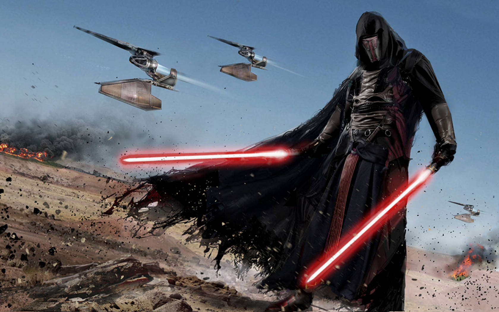 Darth Revan In Battle Wallpaper