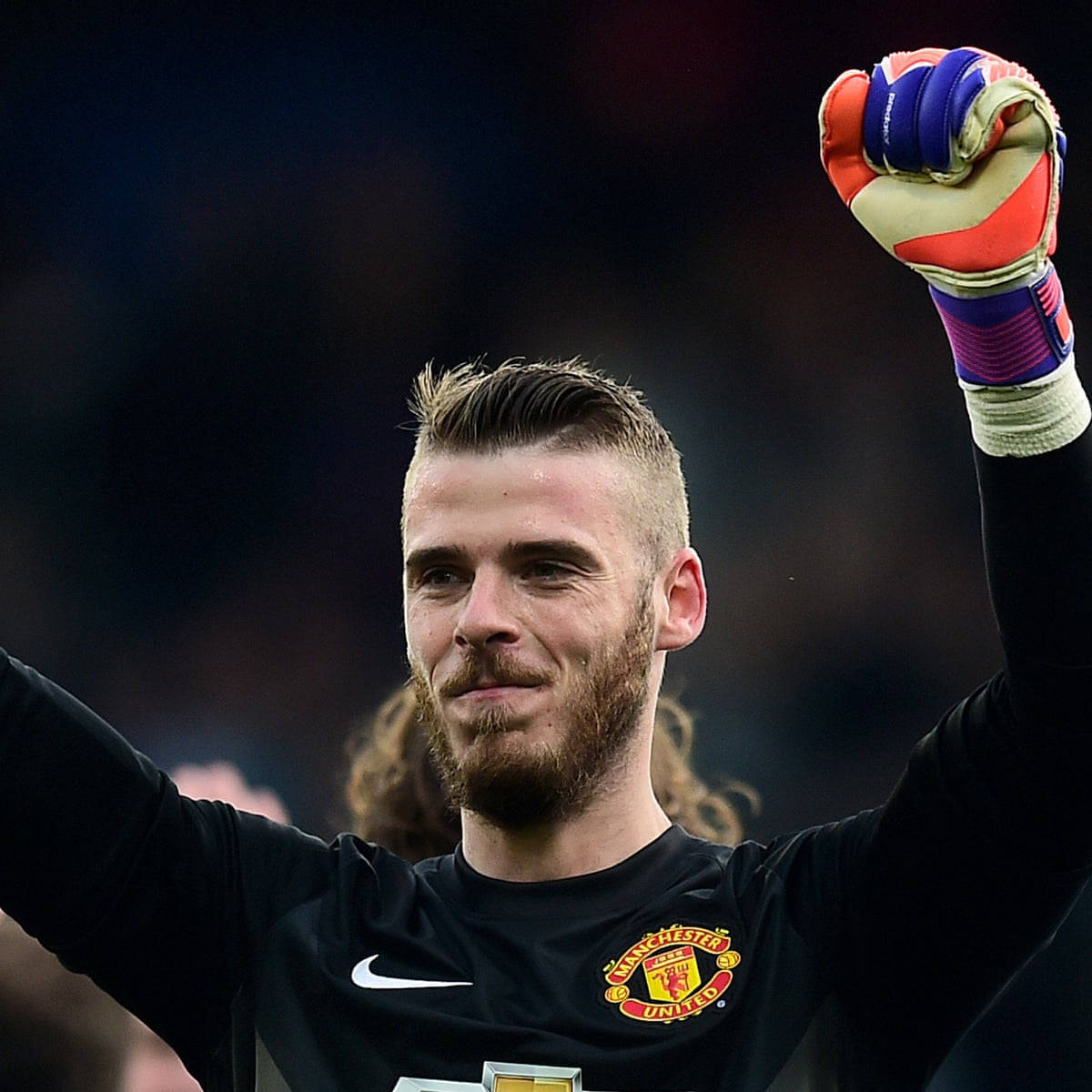 David De Gea Raised Hands Wallpaper